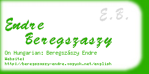 endre beregszaszy business card